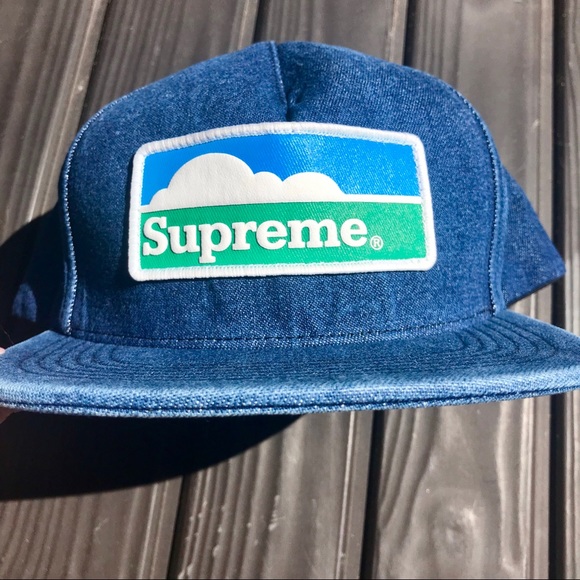 HP☀️🆕 SUPREME Horizon Denim 5 Panel Hat Bundle - Picture 4 of 5